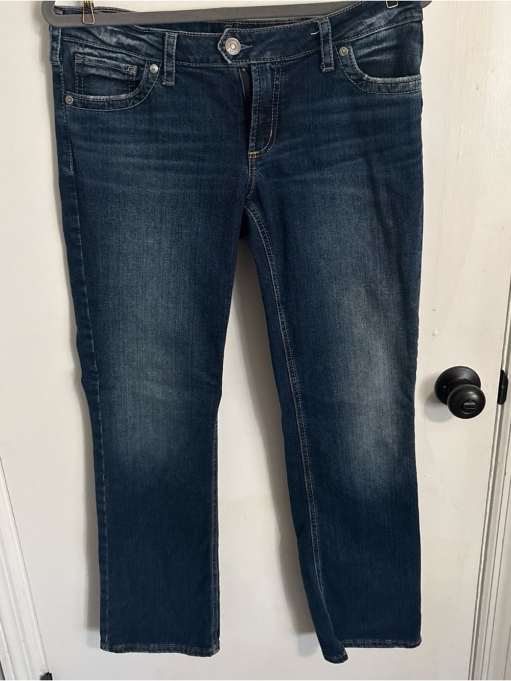 Silver Brand Dark Blue Women's Straight Jeans